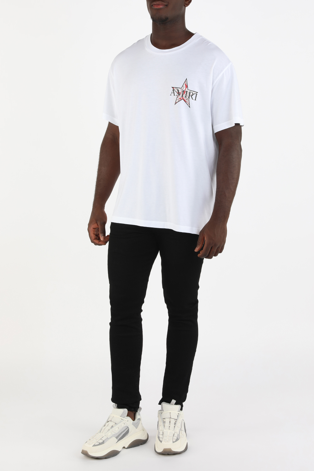 Paisley Star Tee in White